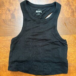 Madewell MWL black ribbed women's tank